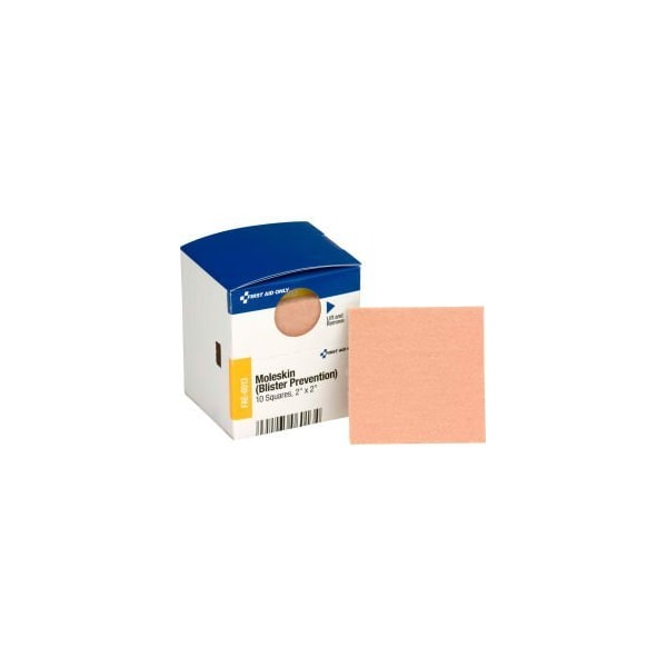 Acme United First Aid Only FAE-6013 SmartCompliance Refill 2" X 2" Moleskin Blister Prevention, 10/Box FAE-6013 - main